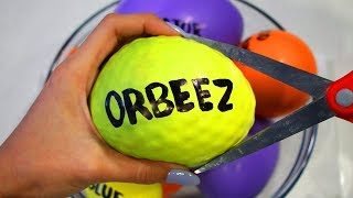 How to Make ORBEEZ BEADOS amp Play Foam Slime with Balloons [upl. by Lleuqar375]