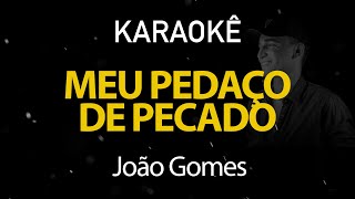 Meu Pedaço de Pecado  João Gomes Karaokê Version [upl. by Arvell]