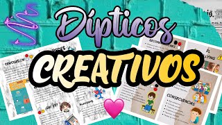 Dípticos Creativos  WORD📑 [upl. by Galanti489]