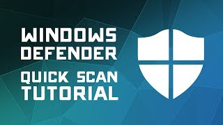 How to Scan for Viruses with Windows Defender  Windows 10 Tutorial [upl. by Bascomb457]