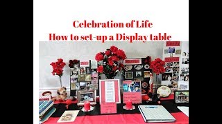 Celebration of Life Ideas  How to setup a table for Memorial Service  Memory board Ideas [upl. by Nelleoj]