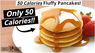 ONLY 50 Calories FLUFFY PANCAKES  AMAZING Low Calorie Pancakes Recipe🥞 [upl. by Htabmas]