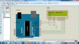 Arduino to 162 LCD Display Proteus  Arduino Proteus Simulation tutorial  5 [upl. by Ahsinel]