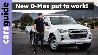 Isuzu DMax 2021 review SX single cab put to work [upl. by Anehc696]