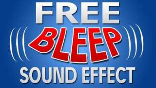 FREE quotCensor Beepquot Sound Effect [upl. by Bonnibelle962]