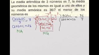 Media Aritmética Media Geométrica Media Armónica [upl. by Une]