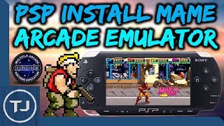 PSP MAME Arcade Emulator Install amp Setup [upl. by Ennahteb]