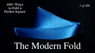 How to Fold a Pocket Square Modern Fold [upl. by Gennaro]