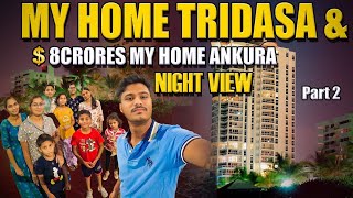 ₹8 Crore My Home Ankura Villa amp My Home Tridasa Night View  Luxury Gated Community Tour [upl. by Axe]