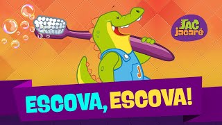 Jac Jacaré  Escova escova Clipe Infantil [upl. by Asilanna]