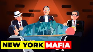 New York Mafia Whats happening to the Five Powerful Families  Crime and Money Infographics [upl. by Enetsirhc]