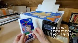 The Epson ET 8550 A Printer For Artists [upl. by Fortna]