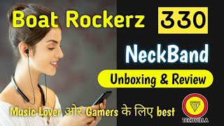 Boat Rockerz 330 Wireless Neckband Unboxing [upl. by Toll]