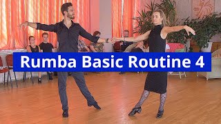 Rumba Basic Choreography 4  Alemana Closed Hip Twist and Swivels [upl. by Obola431]