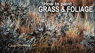 My Favorite Way to Paint GRASS amp FOLIAGE [upl. by Adiaroz569]