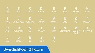 Learn ALL Swedish Alphabet in 2 Minutes  How to Read and Write Swedish [upl. by Brodie]