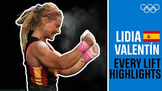 Lidia Valentin 🇪🇸EVERY Olympic lift [upl. by Schnurr394]