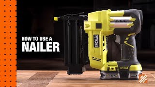 How To Use A Nail Gun A DIY Digital Workshop  The Home Depot [upl. by Herold]