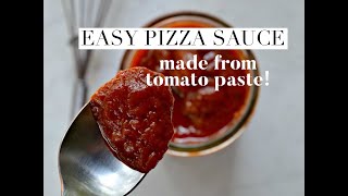 Easy Pizza Sauce from tomato paste [upl. by Marabelle]