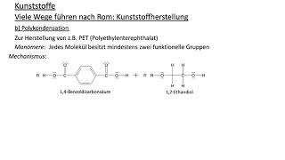 Kunststoffe Polykondensation [upl. by Asiek394]