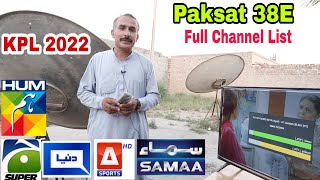 Paksat 38E New Full Channel List Latest Update 1982022 [upl. by Wadsworth117]