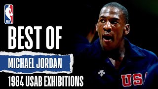 Best Of Michael Jordan 1984 USAB Exhibitions  The Jordan Vault [upl. by Enairb]