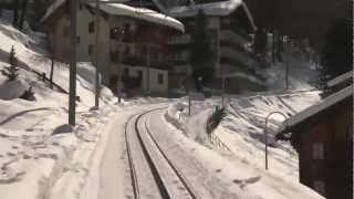 Time Lapse Zermatt to Gornergrat Train in 2 Minutes [upl. by Monahan183]