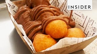 Loukoumades DeepFried Greek Doughnuts [upl. by Eugenle]