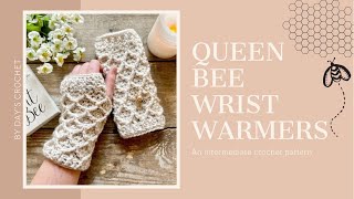 Easy Crochet Wrist Warmers unique design [upl. by Revilo]