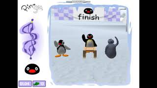 Pingu Crazy Sledging 3D Shockwave Games [upl. by Babbette]