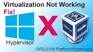 Windows Hypervisor is causing issues using Virtual Box on Windows 10 How to Fix WSL2 HyperV [upl. by Esli]