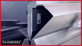 APRENDE A PLEGAR CHAPA FACILMENTE CON LA PLEGADORA HIDRAULICA MP3003CNC · FUNCIONAMIENTO  NARGESA [upl. by Holey868]