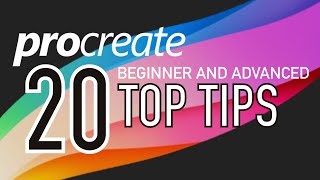 PROCREATE 20 TOP TIPS  Beginner and advanced [upl. by Reeta]