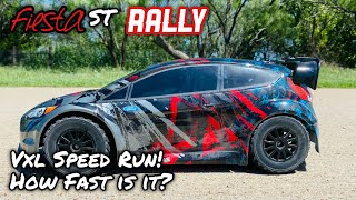 Traxxas  Ford Fiesta St Rally  Speed run with the vxl system [upl. by Ahrens985]