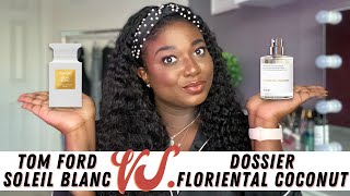 Dossier Perfume Review  Tom Ford Soleil Blanc Dupe  Floriental Coconut  Perfume Collection 2021 [upl. by Otrebogad]