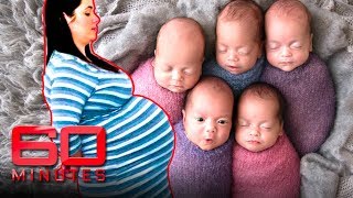 Surprised by Five Naturally conceived quintuplets  60 Minutes Australia [upl. by Albur]