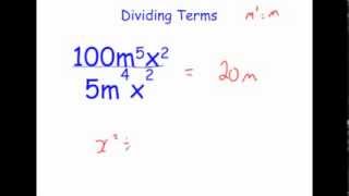 Dividing Algebraic Expressions [upl. by Berlyn]