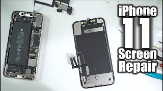 How To Replace iPhone 11 Glass Screen Assembly  Screen Replacement [upl. by Suraved369]