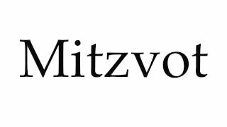 How to Pronounce Mitzvot [upl. by Nonnahsed]