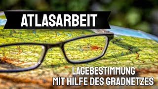 Atlasarbeit  Gradnetz  Lagebestimmung  Entfernung berechnen [upl. by Naesal]