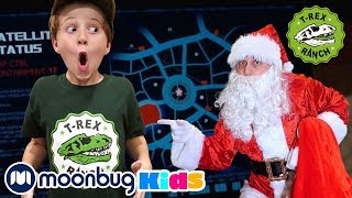 Park Ranger LB Meets Santa Claus  Christmas TRex Ranch Kids Cartoons  MOONBUG KIDS  Superheroes [upl. by Rhiana]