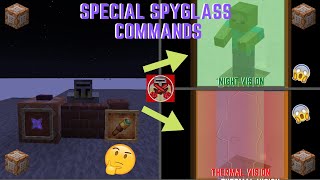 Command Block Tutorial 111 Special Spyglass Commands in Minecraft 117 [upl. by Adnohr298]