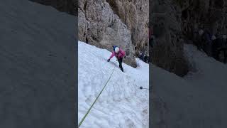 Via Ferrata Dolomites Via Ferrata Santner [upl. by Drofkcor]