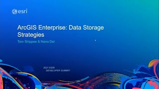 ArcGIS Enterprise Data Storage Strategies [upl. by Alilad]