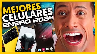 3 MEJORES CELULARES✅ ENERO 2024 ¡GAMAS ALTA MEDIA Y BAJA [upl. by Gad601]