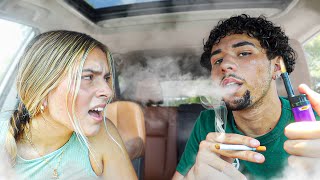 Cigarette Prank On Girlfriend [upl. by Milford]