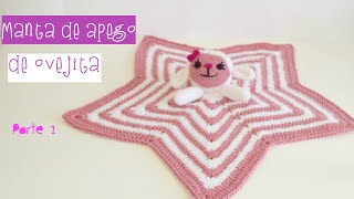 COMO TEJER MANTA DE APEGOSEGURIDAD CON BORREGUITA AMIGURUMI PARTE 1 [upl. by Dinah]