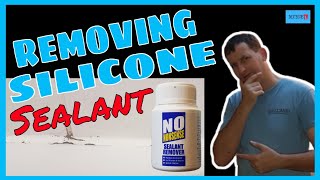 Removing silicone sealant Silicone removal [upl. by Ytsirt]