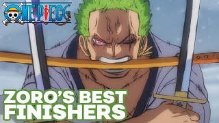 Zoros Best Finishers  One Piece [upl. by Hild]