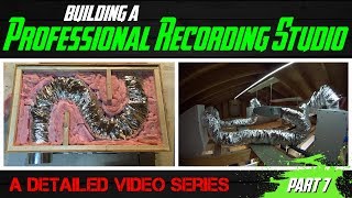 Building A Professional Recording Studio  Part 7 HVAC baffle box build amp setup [upl. by Juna392]